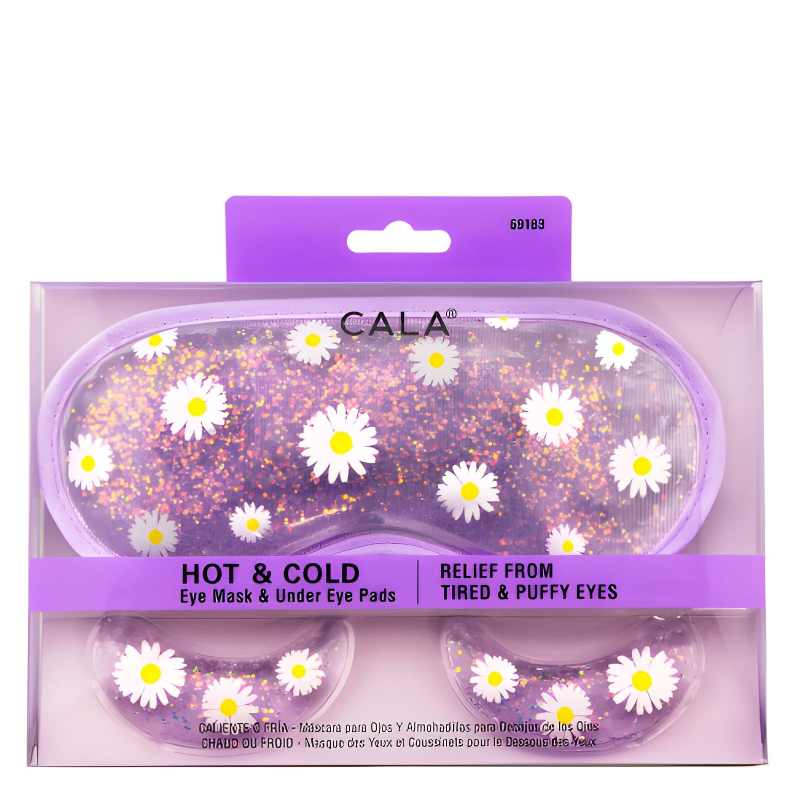 CALA HOT & COLD EYE MASK & UNDER EYE PADS RELIEF FROM TIRED & PUFFY EYES