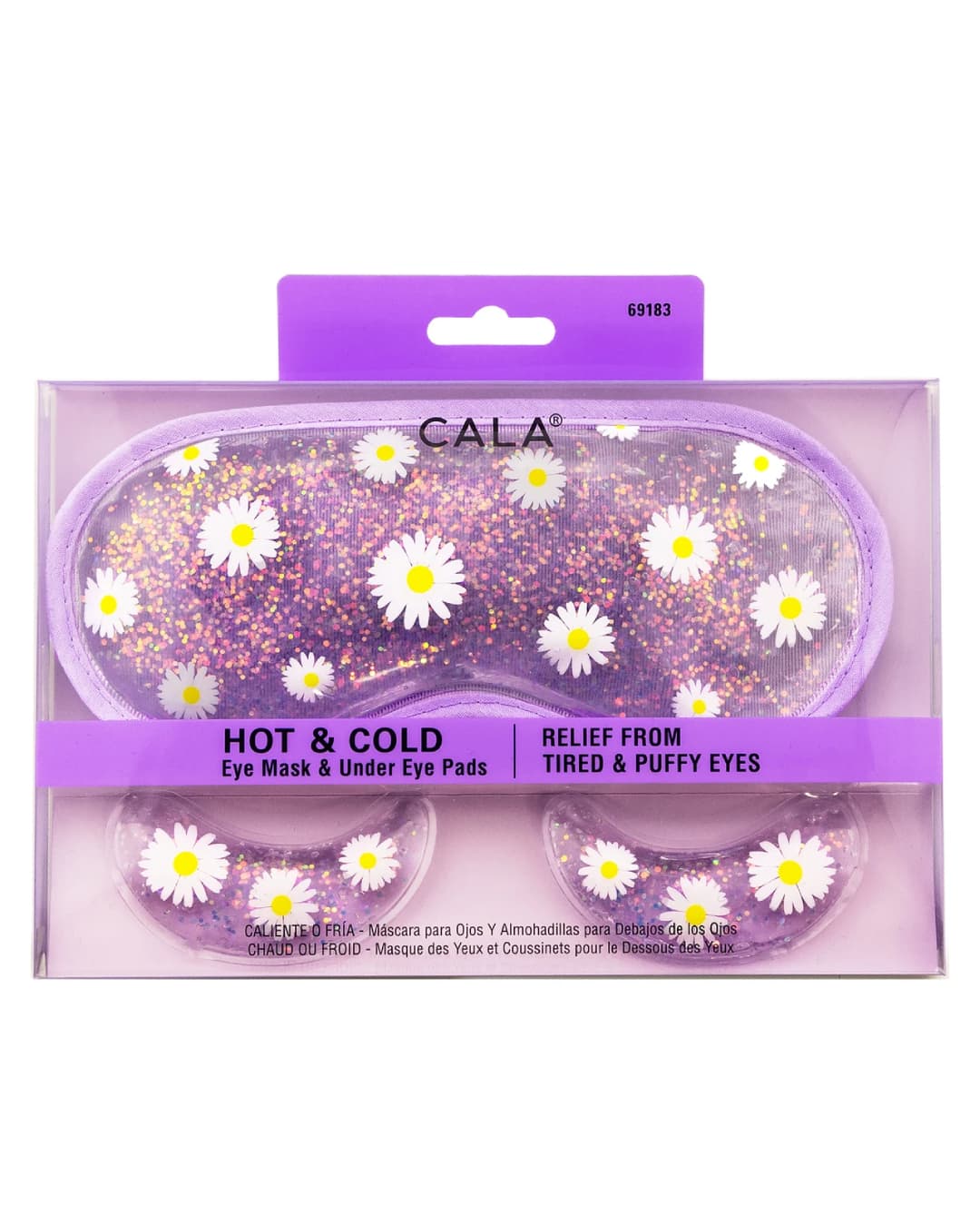 CALA HOT & COLD EYE MASK & UNDER EYE PADS RELIEF FROM TIRED & PUFFY EYES