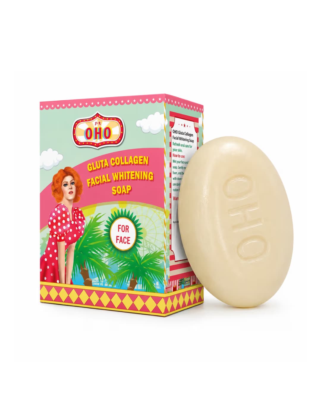 OHO GLUTA COLLAGEN FACIAL WHITENING SOAP