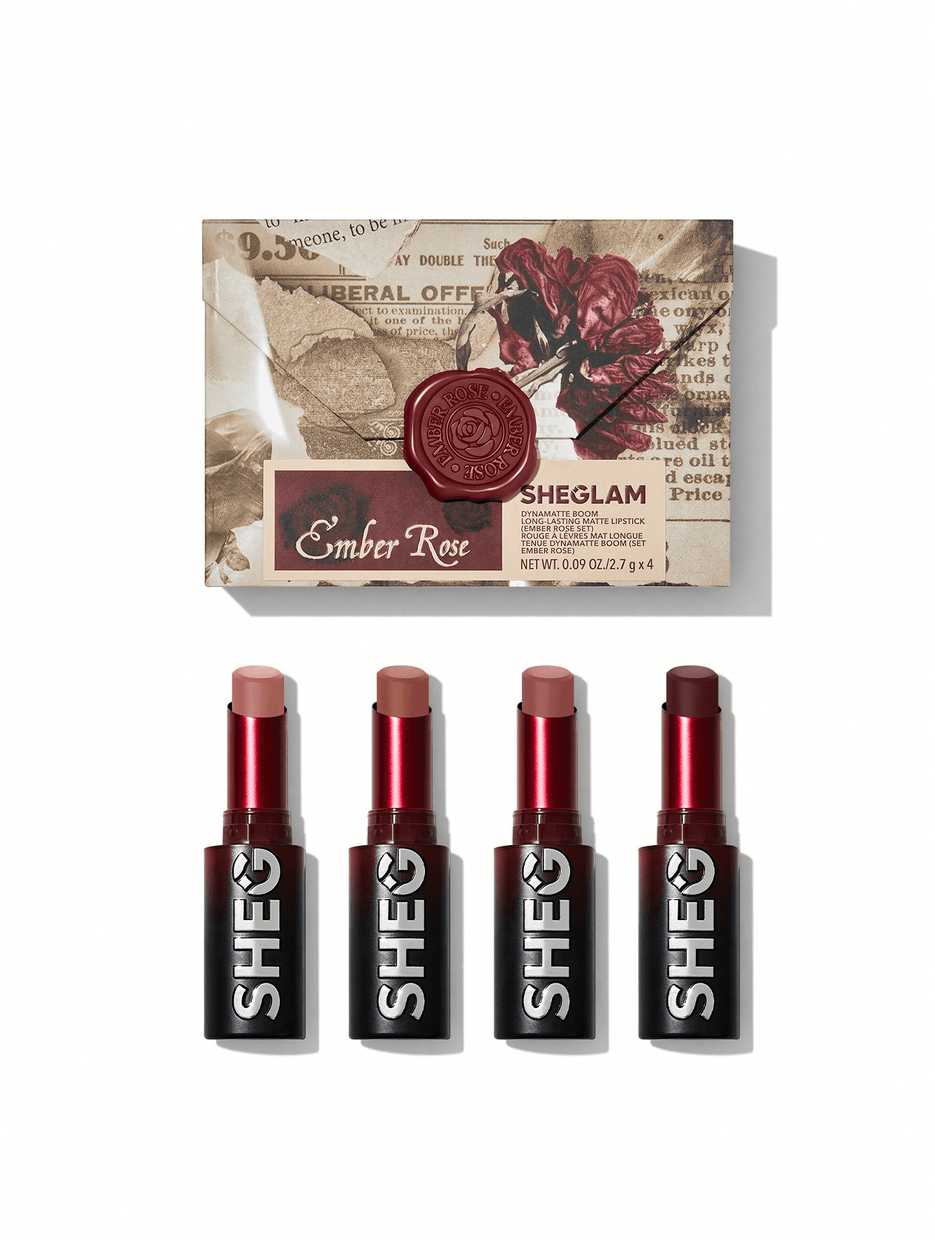 SHEGLAM Dynamatte Boom Long-Lasting Matte Lipstick (Ember Rose Ver.)