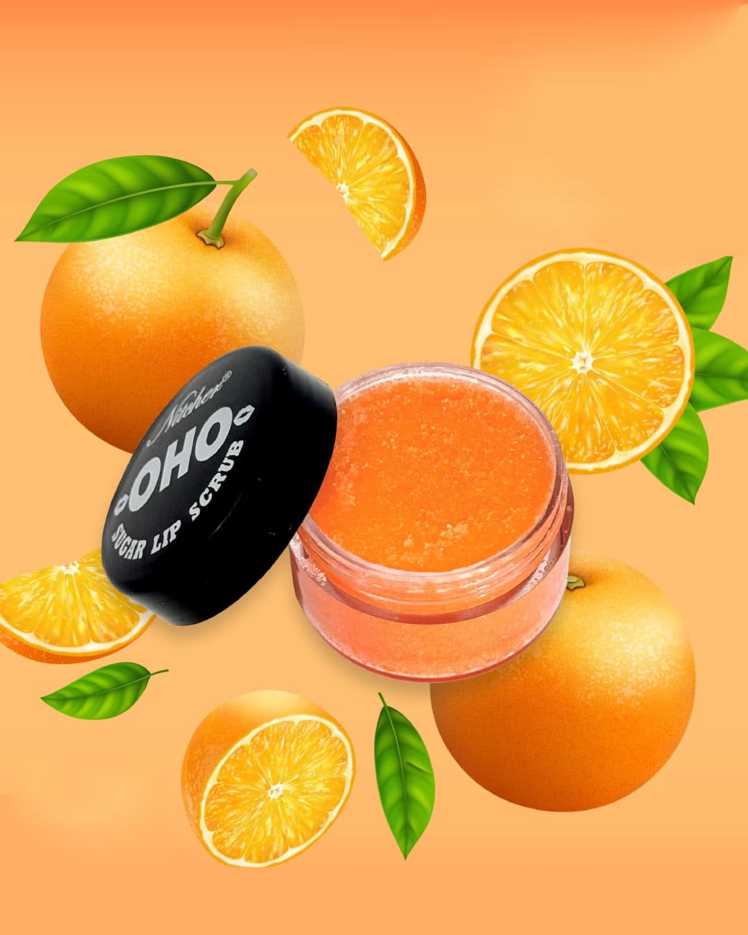 OHO ORANGE SUGAR LIP سكراب