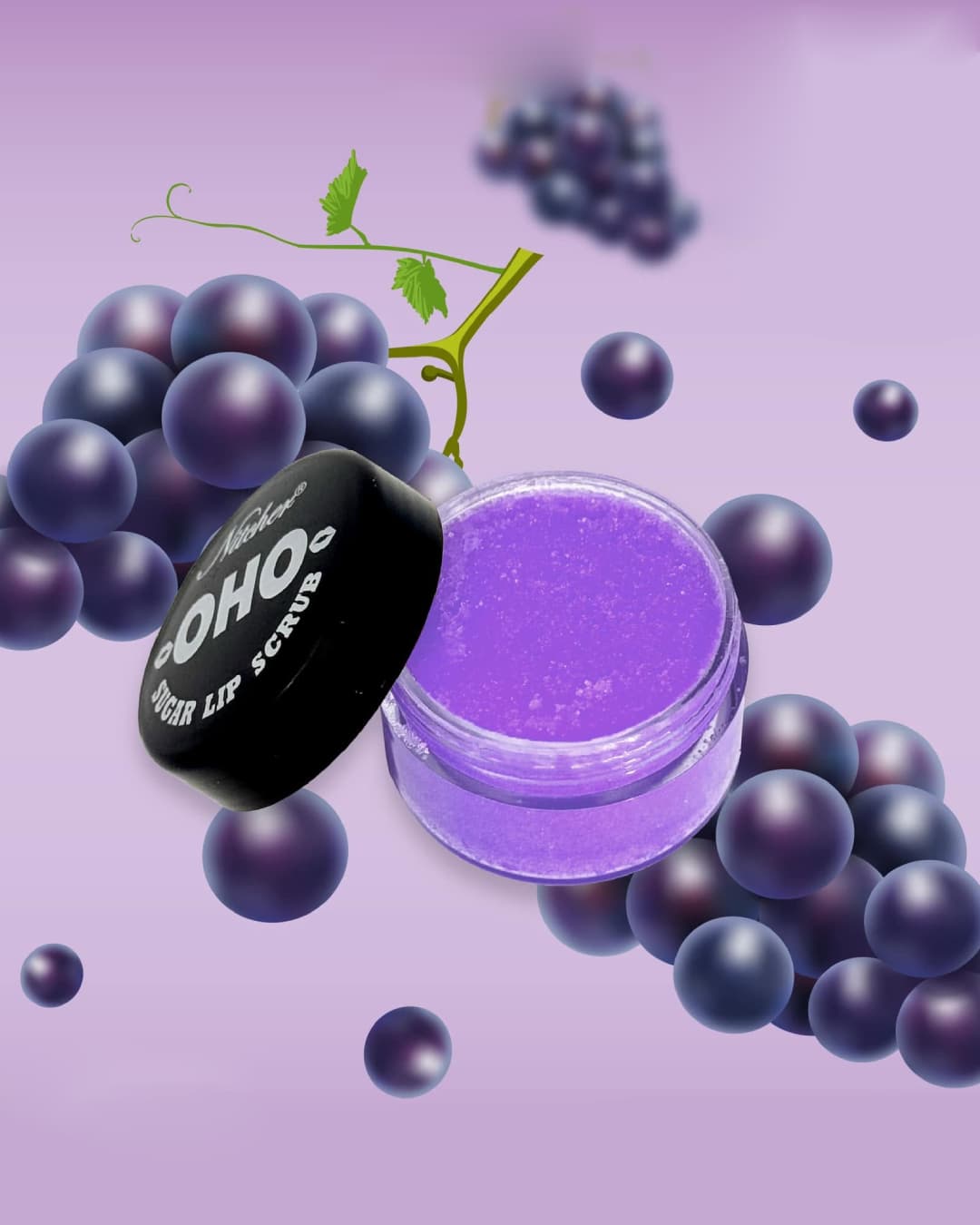 OHO GRAPE SUGAR LIP سكراب